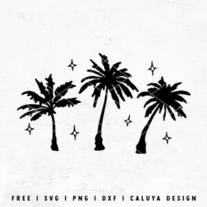 Palm Tree SVG | Summer SVG | Vacation SVG | Hand Drawn Palm svg | Tropical Plant svg | Beach svg | Summer Ocean svg Cricut, Cameo Silhouette