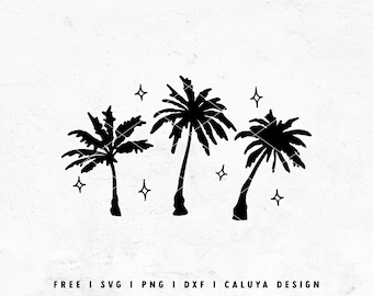 Palm Tree SVG | Summer SVG | Vacation SVG | Hand Drawn Palm svg | Tropical Plant svg | Beach svg | Summer Ocean svg Cricut, Cameo Silhouette