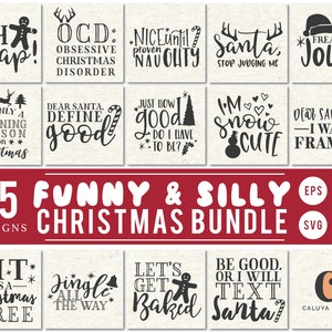 Funny Christmas SVG | Christmas Quote SVG | Christmas SVG Bundle | Holly Jolly svg | Christmas Shirt svg | Holiday Cricut, Cameo Silhouette