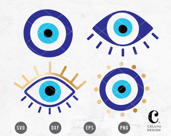 Evil Eye SVG | Turkish Eye SVG | Blue Eye svg | Greek Theology svg | Spiritual svg |  Mystical Eye SVG | Cut File Cricut, Cameo Silhouette