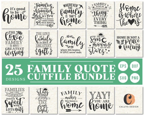 Download Family Love Quotes Svg Cut File Bundle Deal Cut File For Etsy