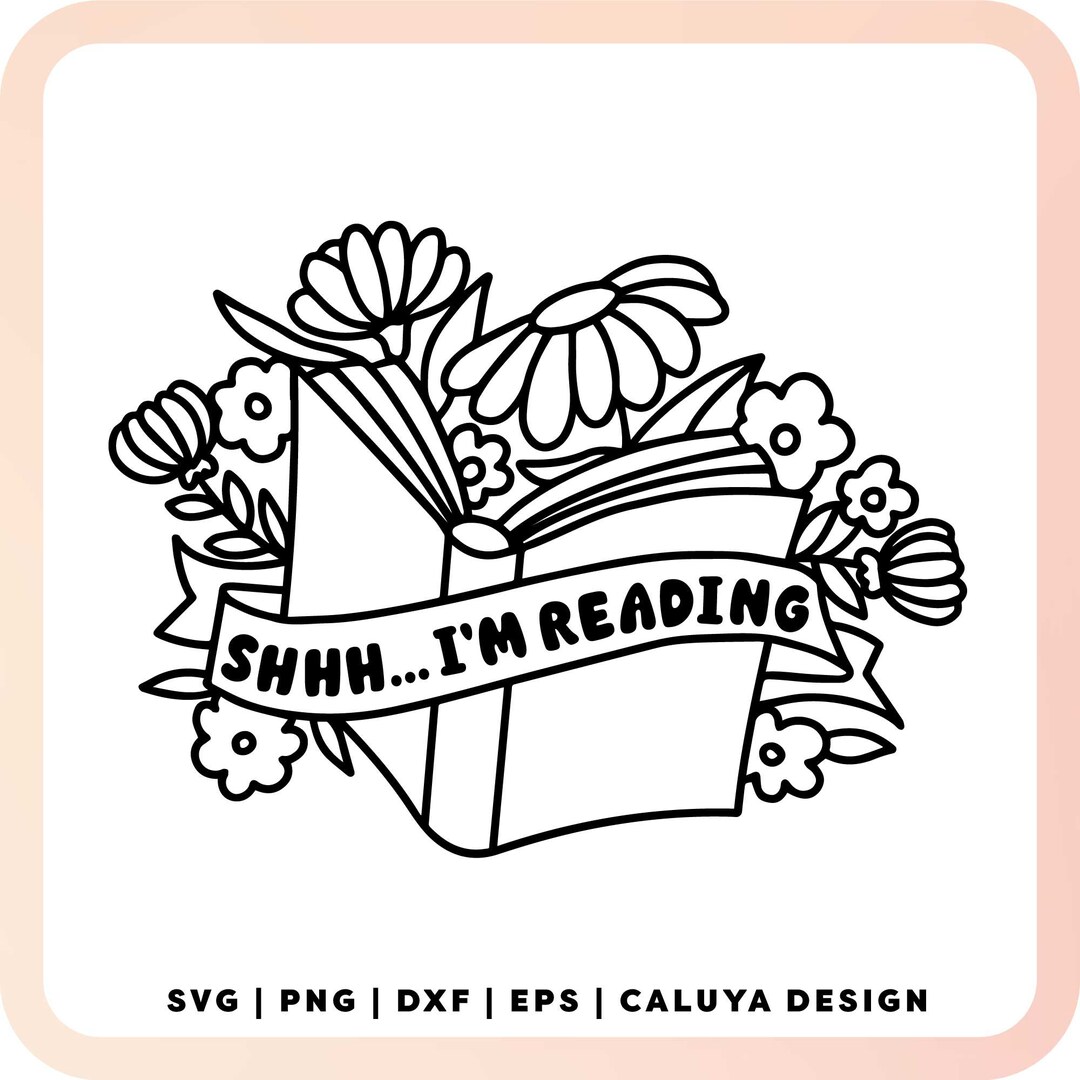 Floral Book SVG | Book Quote SVG | Book Lover SVG | Book Reading Svg ...