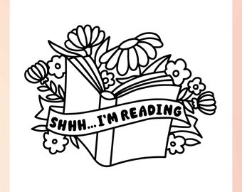 Floral Book SVG | Book Quote SVG | Book Lover SVG | Book Reading svg | Booktrovert svg, png, clipart | Book With Flower svg, Cricut File