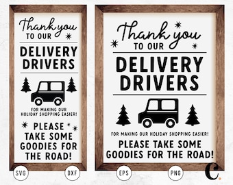 Delivery Driver SVG | Package Delivery SVG | Delivery Driver Gift SVG | Delivery Truck svg | Porch Sign svg | Cricut, Cameo Silhouette