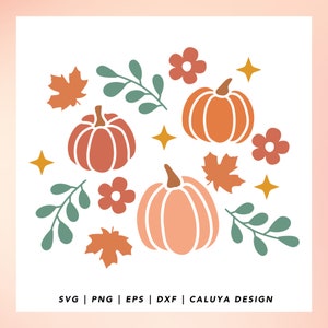 Pastel Pumpkin SVG | Cute Pumpkin SVG | Fall Pumpkin SVG | Fall Libbey Can Wrap svg | Retro Fall svg | free svg Cricut, Cameo Silhouette