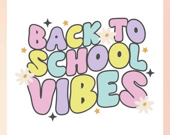 Retro Back To School SVG | First Day Of School SVG | Groovy Back To School svg | Kids School Shirt SVG, Cute Happy Back to school svg Cricut