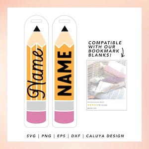 Bookmark SVG | Back To School SVG | School Pencil svg | Teacher Appreciation svg | Teacher Gift svg | free svg for Cricut, Cameo Silhouette