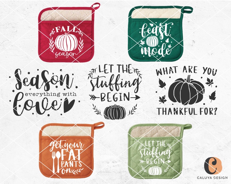 Download Fall Pot Holder SVG Cut File for Cricut Cameo Silhouette ...