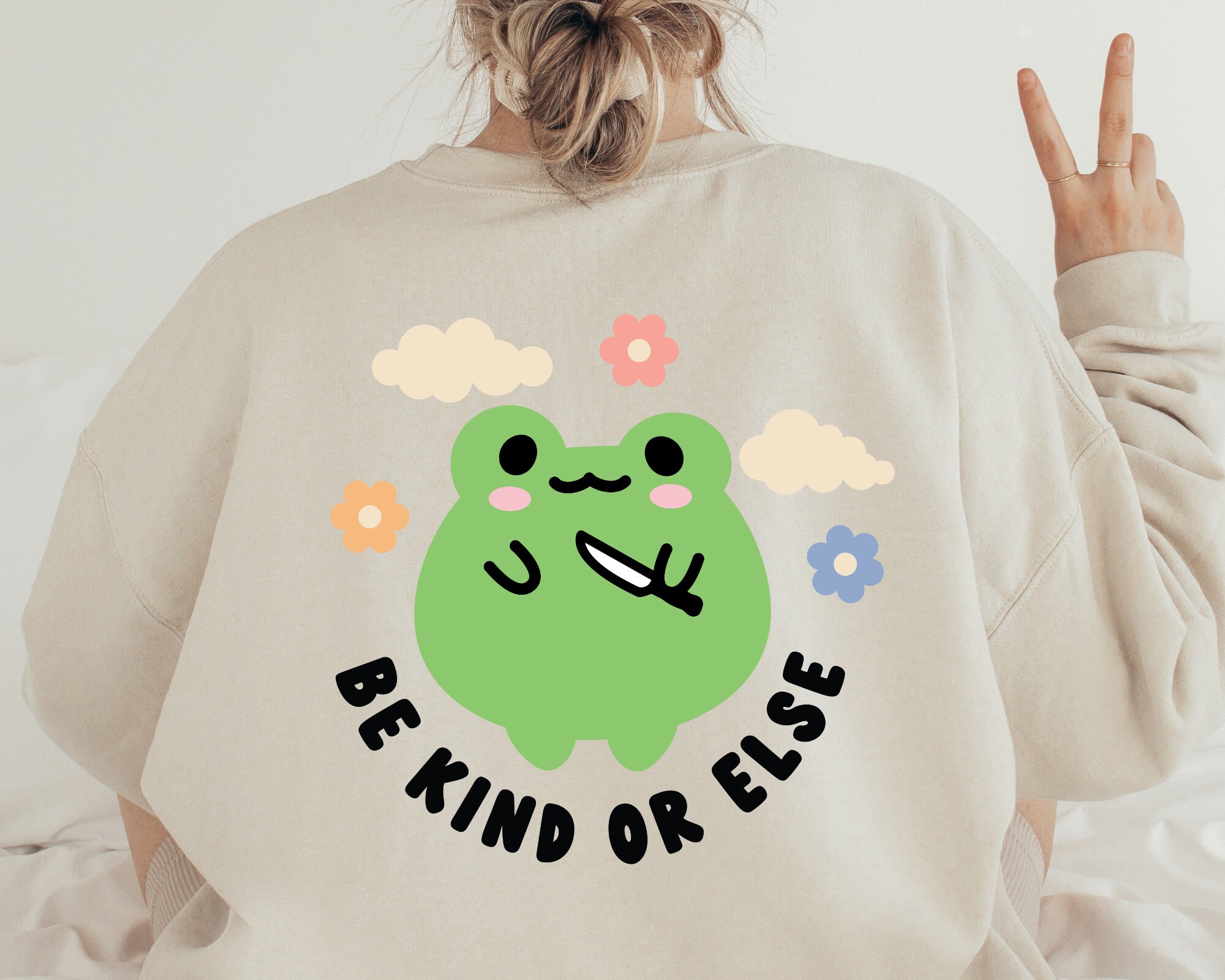 Be Kind SVG | Cute Frog SVG, Kawaii Froggy SVG, Frog Sticker Svg ...