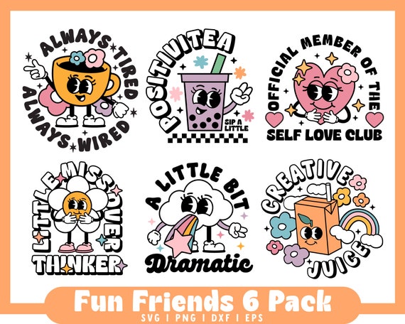 funny coffee mug saying SVG | Retro Character SVG, Self Love SVG, Mental Health svg, Cute Sticker svg, Over thinker svg, Libbey can wrap svg