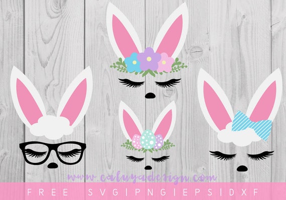 Free Svg Png Link Bunny Faces Cut Files Svg Png Dxf Etsy