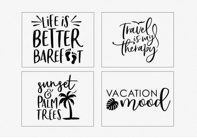 Download Vacay Quote SVG Cut File Bundle Deal Cut File for Cricut ...