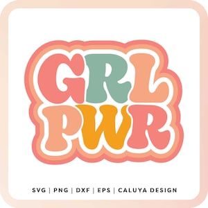 Girl Power SVG | Girl Boss SVG | Little Girl Shirt SVG | Retro svg | Aesthetic svg | shirt making Free svg for Cricut, Cameo Silhouette