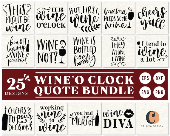Download Wine Lover Quotes Svg Cut File Bundle Deal Cut File For Etsy