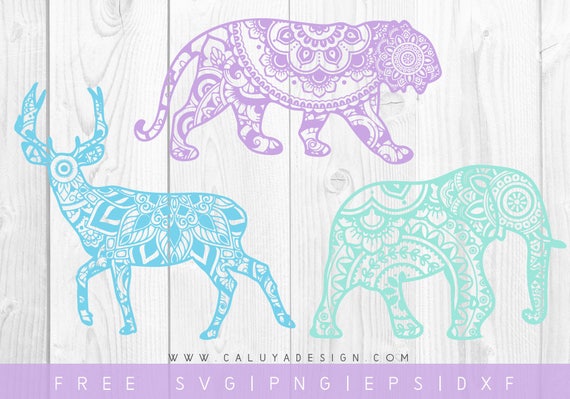 Download Free Svg Png Link Mandala Animals Cut Files Svg Png Etsy