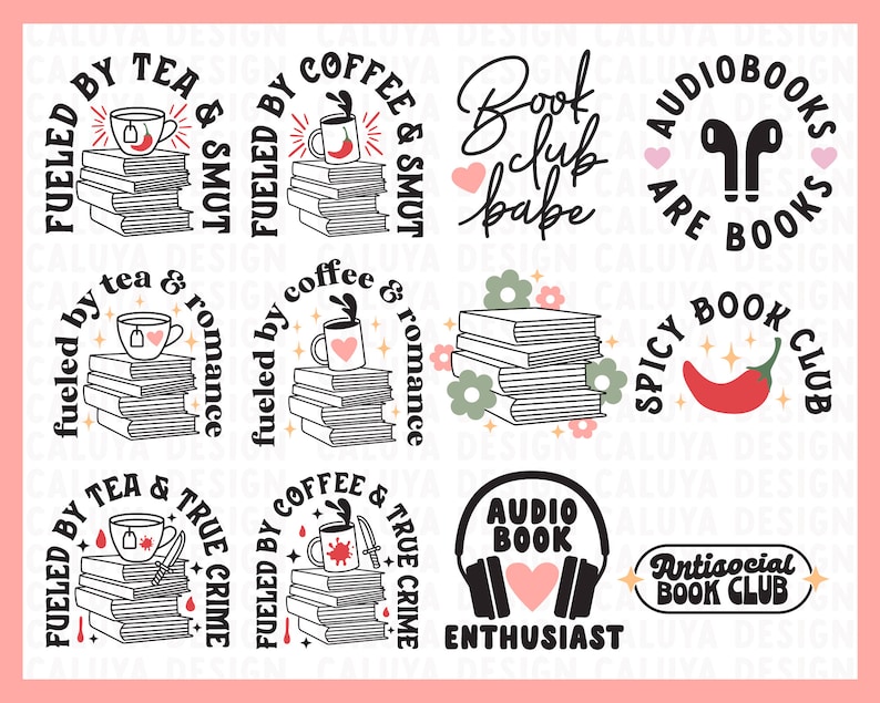 book quotes svg book lover svg book sticker svg book shirt svg book svg bundle Spicy Book SVG smut book svg, Reading SVG, Cricut image 5