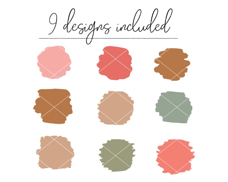 Download Circular Paint Brush Stroke SVG cut file for Cricut Cameo ...