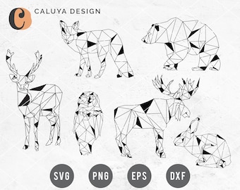Geometric Animals SVG | Forest Animals SVG | Gold Animals SVG | Fall quote | Fall Animals | Thanks Giving Clipart | Elegant Animal svg