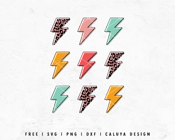 Lightning Bolt SVG Thunder Bolt SVG Retro SVG 70s Svg - Etsy