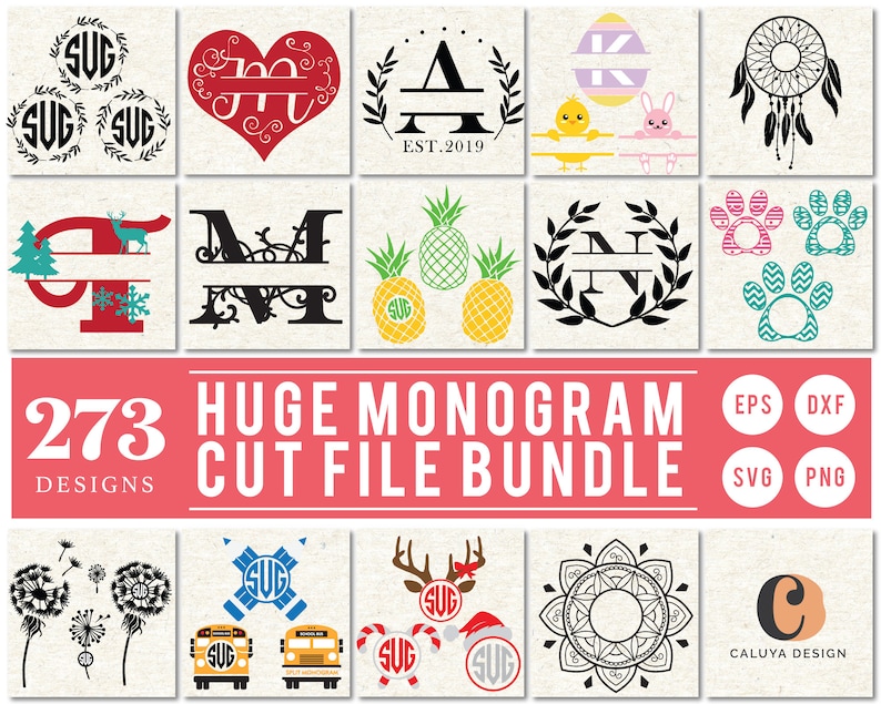 Download Massive Monogram Bundle SVG Cut File Bundle Deal Cut File ...