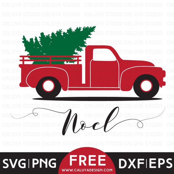 Download Free Free Svg Png Link Christmas Tree Truck Cut Files Svg Etsy SVG DXF Cut File