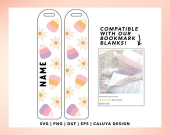 Halloween Bookmark SVG | Bookmark Template SVG | Candy Corn SVG, bookmark kids svg, Fall Bookmark svg, flower bookmark svg, bookmark pattern