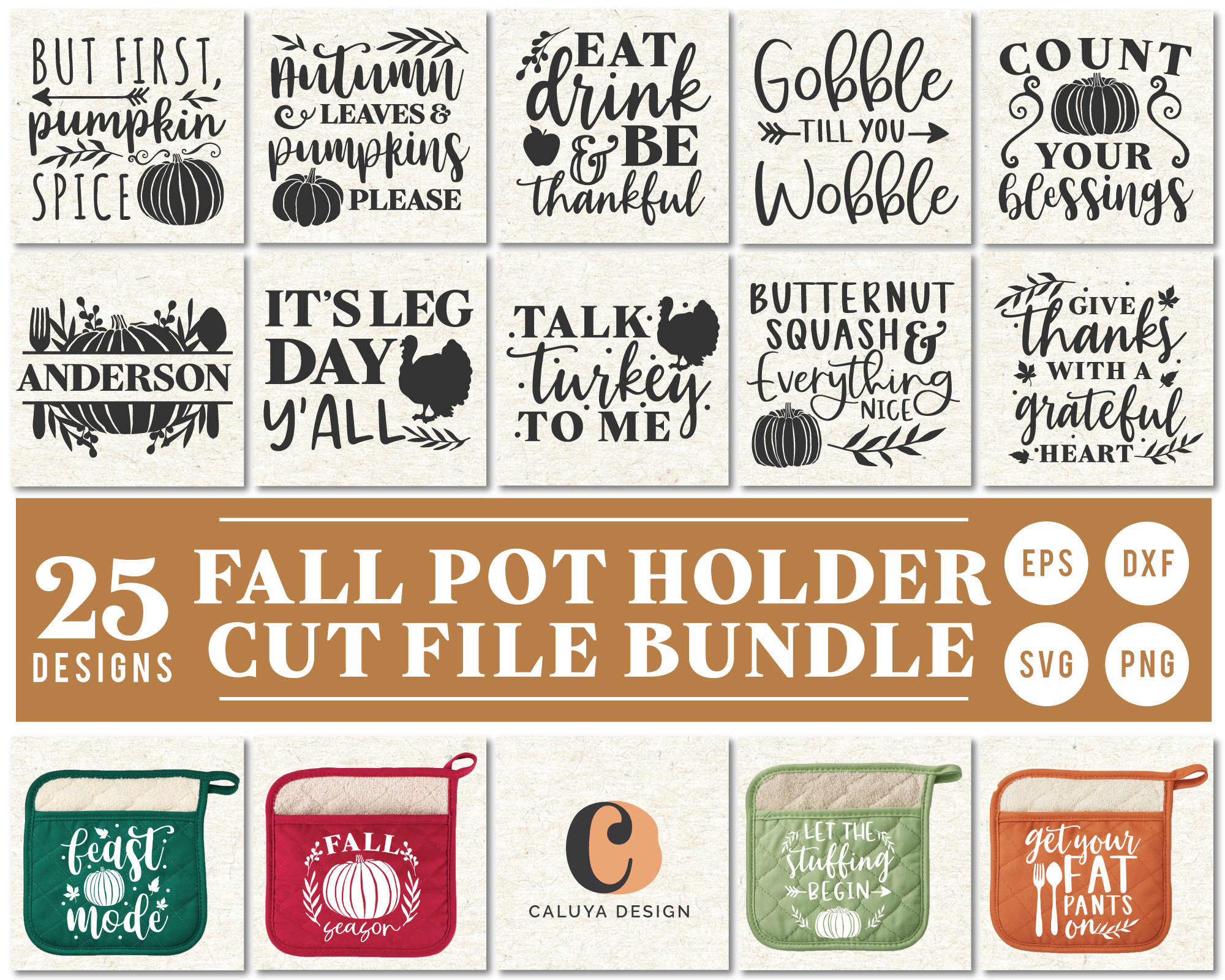Download Fall Pot Holder Svg Cut File For Cricut Cameo Silhouette Etsy