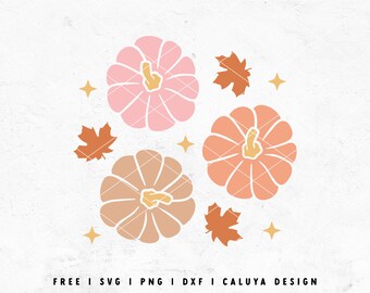 Cute Pumpkin SVG | Fall Libbey Can Wrap SVG | Fall Leaves SVG | Autumn Leaf svg | Pumpkin Spice svg | free svg Cricut, Cameo Silhouette