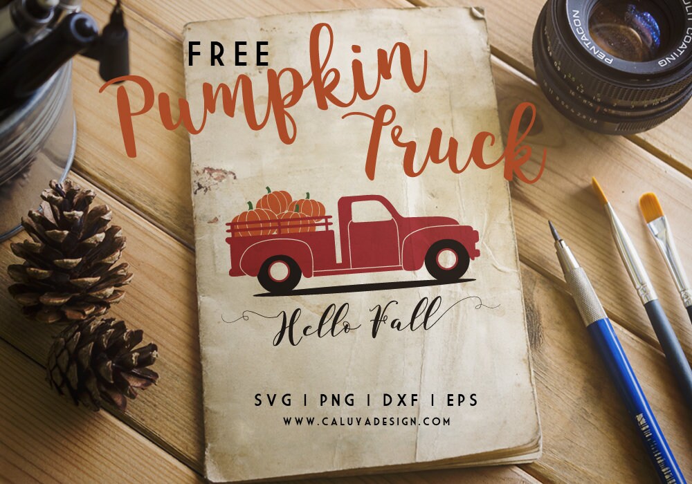 Download FREE SVG & PNG Link Fall Pumpkin Truck Cut Files svg png | Etsy