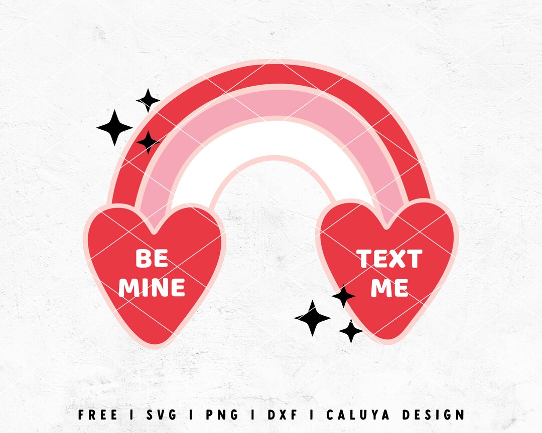 Be Mine SVG | Heart Rainbow SVG | Valentines Day SVG | Valentine Boho ...