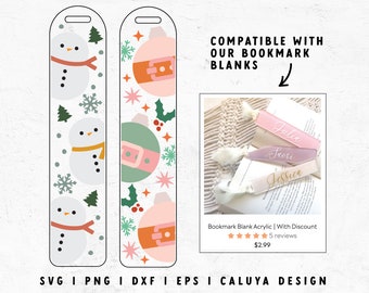 Christmas Bookmark SVG | Christmas Gift svg | Bookmark Template SVG | Cute Snowman SVG | Ornament svg | free svg Cricut, Cameo Silhouette