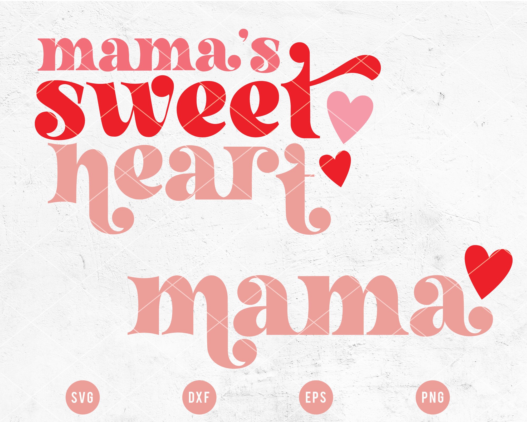 VALENTINE SVG Cut File | Mommy and Me Svg Matching Shirt Cut File, Mama ...
