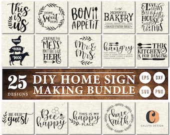 Welcome to our home porch sign SVG | Welcome mat SVG | Welcome Sign SVG Bundle | Farmhouse Kitchen sign svg | Coffee Bar svg | Family sign