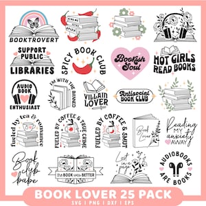book quotes svg | book lover svg | book sticker svg | book shirt svg | book svg bundle | Spicy Book SVG | smut book svg, Reading SVG, Cricut