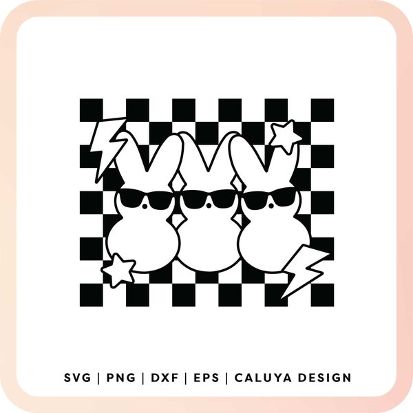 Boy Easter SVG | Cute Easter Bunny SVG | Boys Easter Shirt SVG | Checkered Easter svg | Easter Bunny with Sunglasses svg | Easter shirt svg