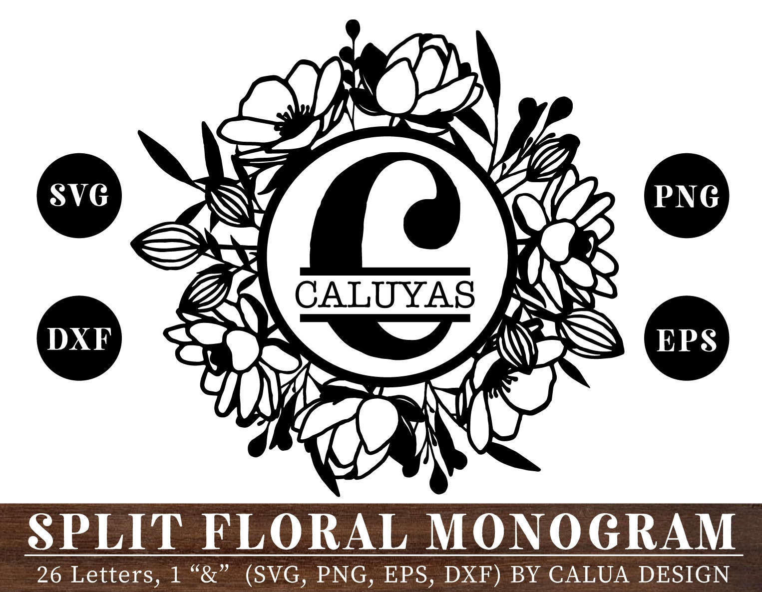Free Free 271 Split Flower Monogram Svg Free SVG PNG EPS DXF File