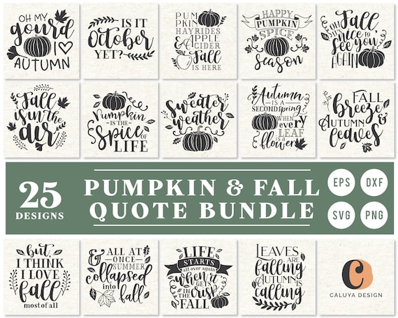 Download Fall Pumpkin Svg Cut File Bundle Deal Cut File For Cricut Etsy