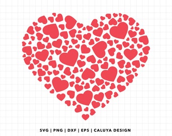 Heart SVG | Heart Within Heart SVG | Heart Libbey Can Wrap svg | Romantic SVG | Love svg | bff svg | Boyfriend svg, Card making svg cut file