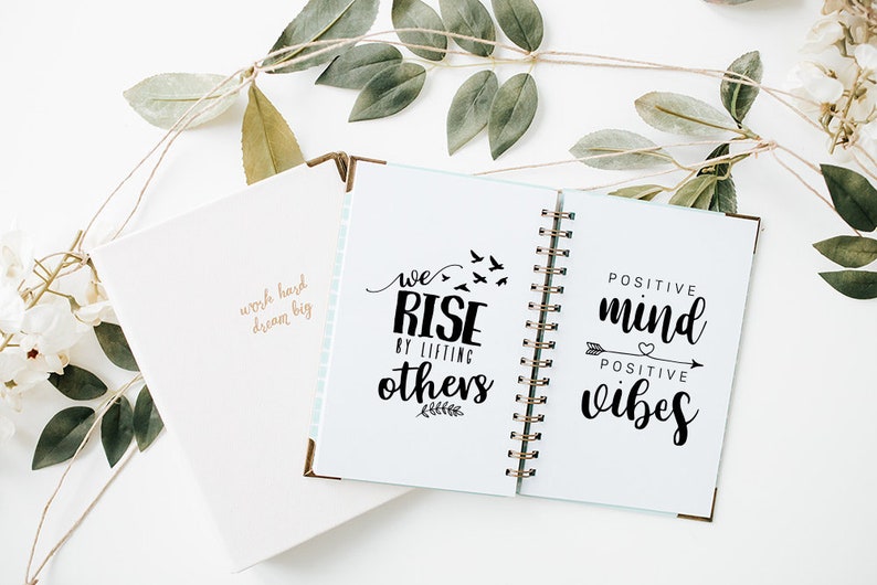 Inspirational Quote SVG Cut File Bundle for Cricut, Cameo Silhouette Motivational Quote Designs Glowforge File, Cuttable File, Quote PNG image 7