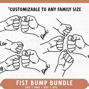 Father&#39;s Day SVG | Fist Bump SVG | Family SVG | Dad Fist Bump svg | Dad Fist Bump svg | Dad gift svg | Father gift Cricut, Cameo Silhouette