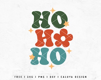 Retro Christmas SVG | Cute Christmas SVG | Ho Ho Ho SVG | Christmas Libbey Can Wrap svg | Holiday Glass Can Wrap Cricut, Cameo Silhouette