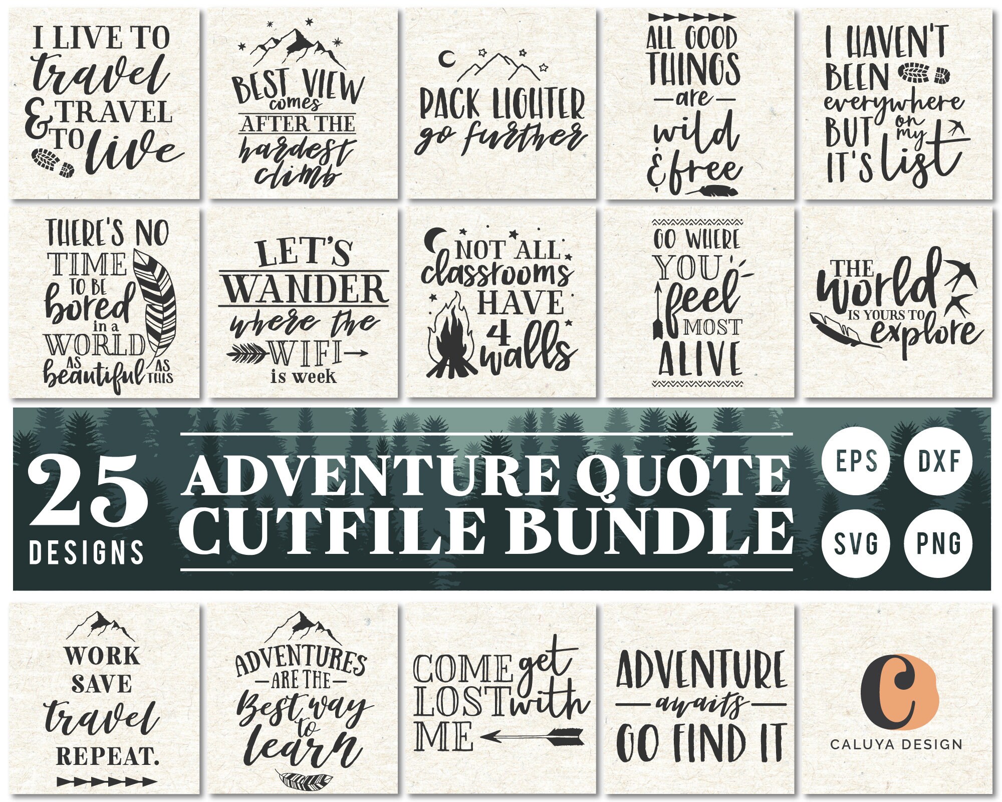 Download Adventure Quote SVG Cut File Bundle Deal Cut File for ...