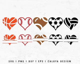 Sports Mama SVG, Sports Nana SVG, Love Baseball SVG, Love Soccer svg, Love Basketball svg, Baseball mom svg, Basketball mom svg heart sports