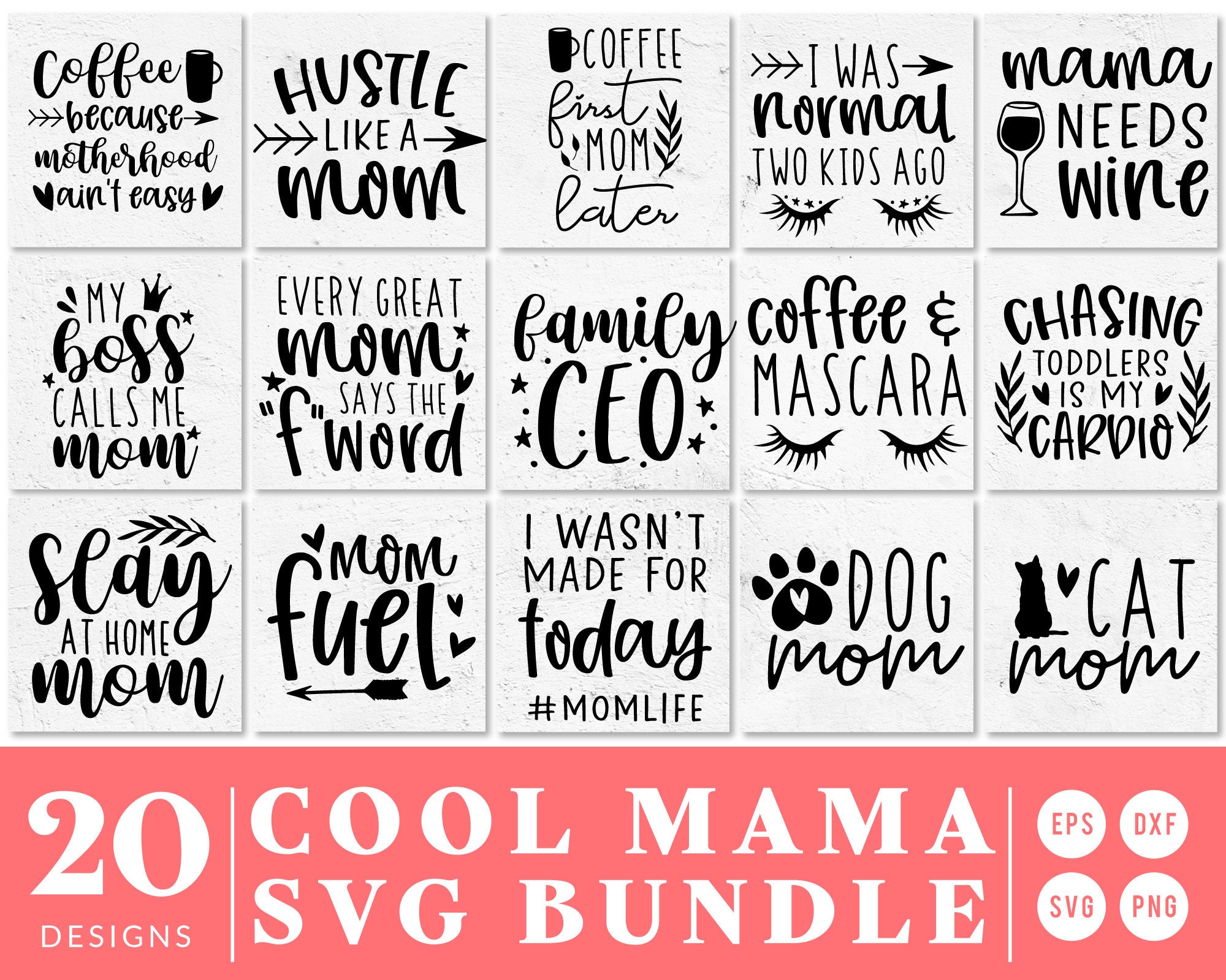 Mothers Day SVG Bundle | Funny Mom SVG | Mama Quote SVG | Mom Shirt Svg ...