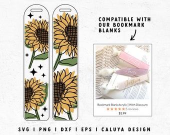 Bookmark SVG | Bookmark Template SVG | bookmark kids svg | sunflower svg, Summer svg, teacher gift svg, Book lover svg, library svg, reader