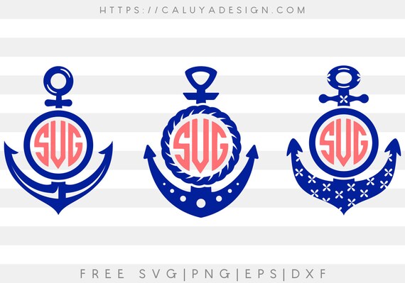 Free Svg Png Link Anchor Monogram Cut Files Svg Png Etsy