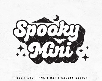 Spooky Mini SVG | Baby Halloween SVG | Retro Halloween SVG | Spooky Season svg | Spooky Mommy and Me svg | free svg Cricut, Cameo Silhouette