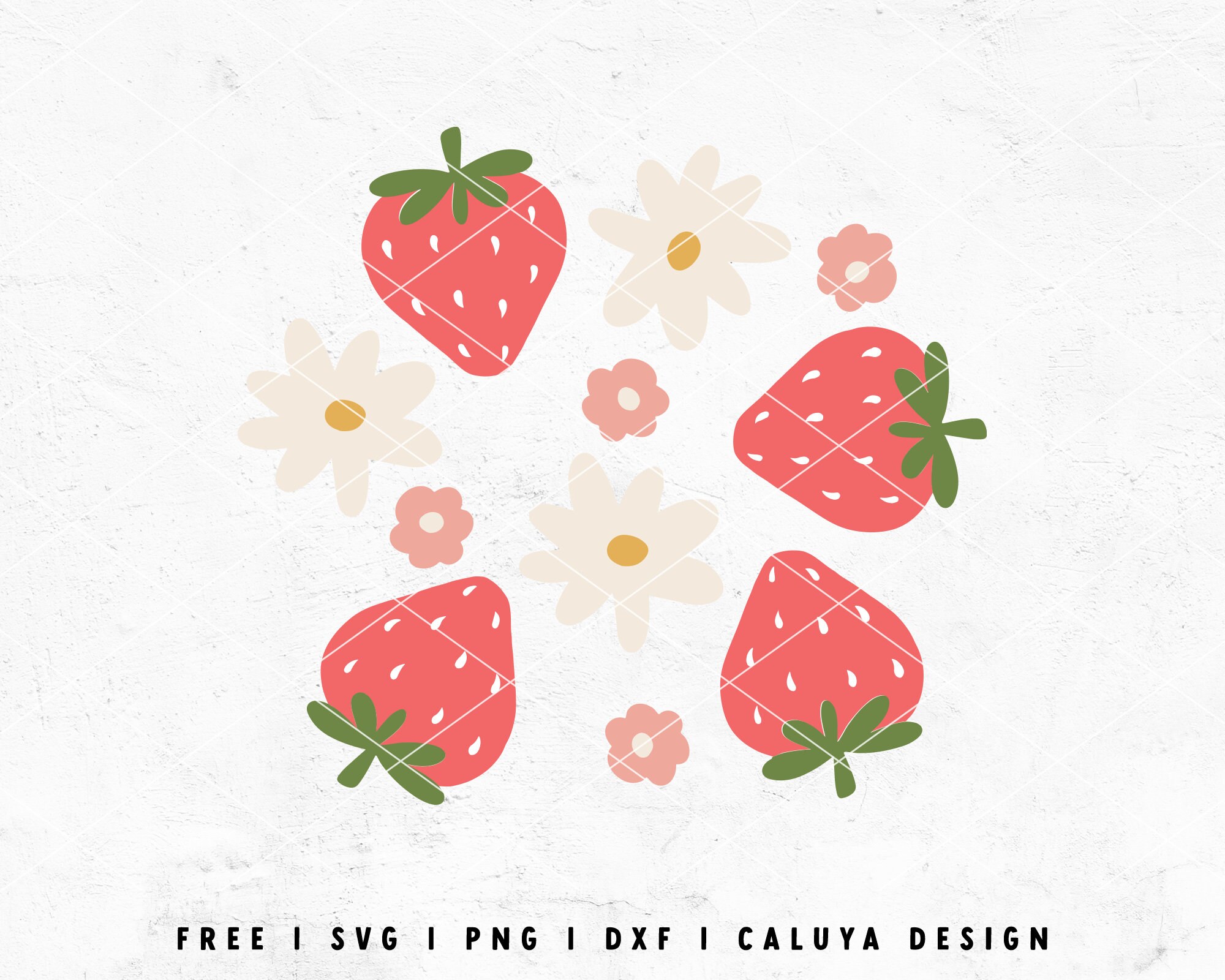 Kawaii Strawberry SVG Summer Fruits SVG Retro Strawberry Etsy