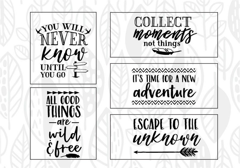 Download Adventure Quote SVG Cut File Bundle Deal Cut File for ...