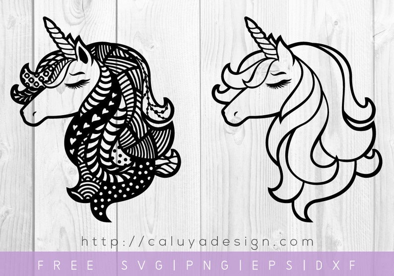 Download FREE SVG & PNG Link Unicorn Mandala Cut Files svg png | Etsy